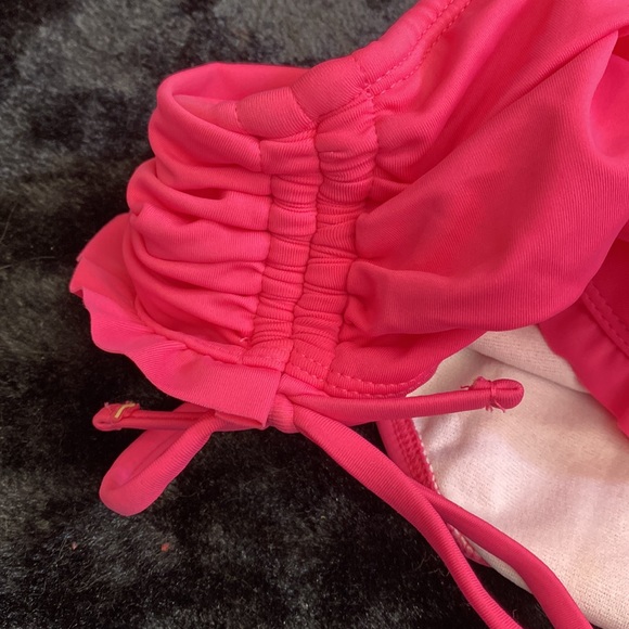 Pink Ruffled Bikini Bottom - Picture 2 of 4